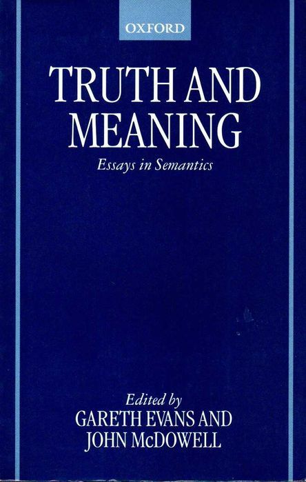 Livro - Truth and Meaning: Essays in Semantics