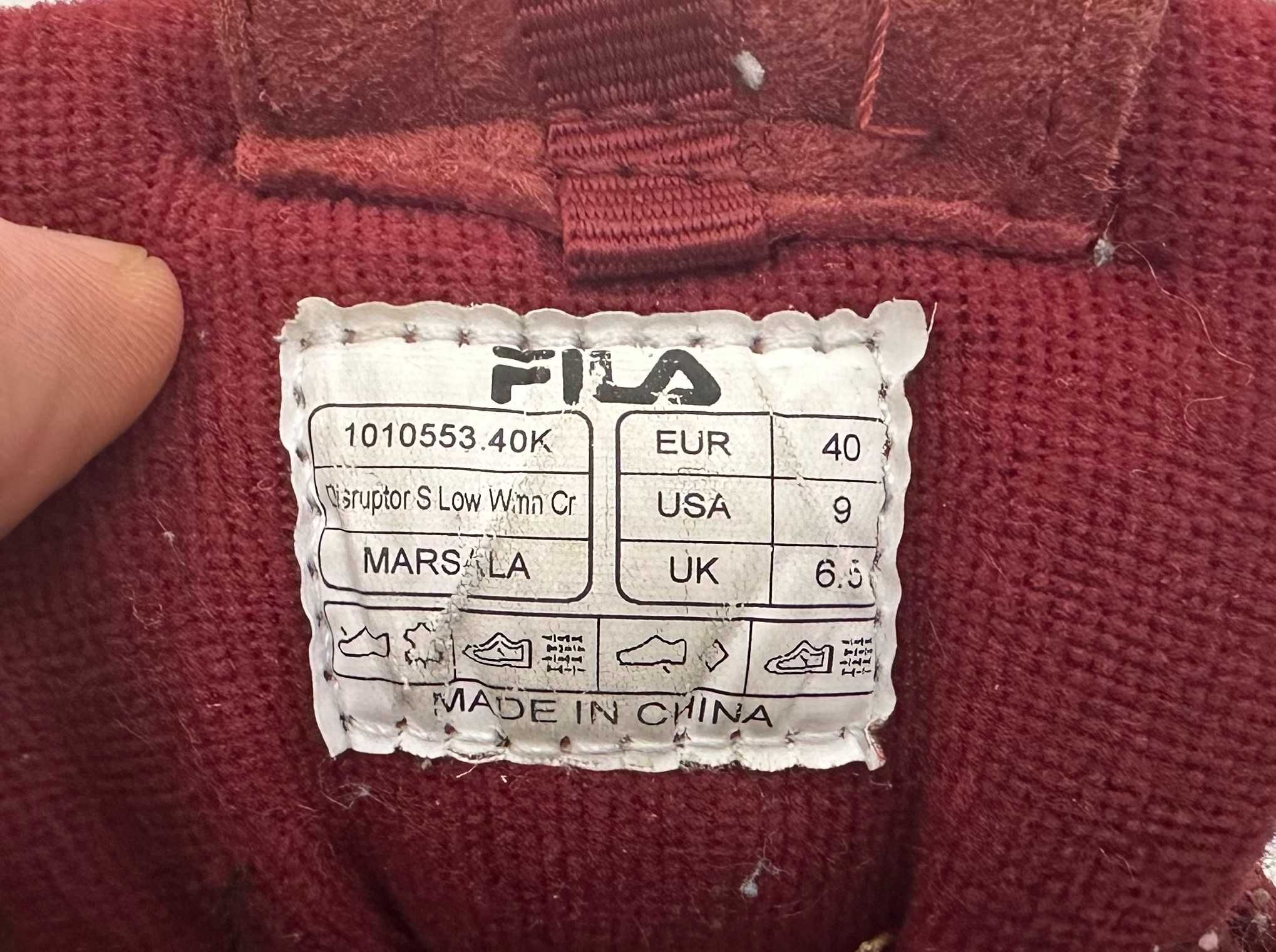 Женские кроссовки fila disruptor s low (25,5 см)