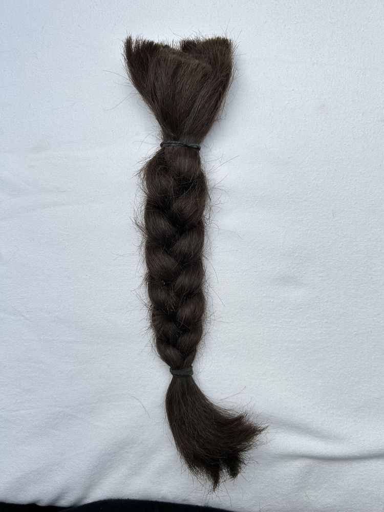 Warkocz z naturalnych włosów 30 cm