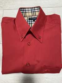 Koszula męska Czerwona wzor Burberry rozm M