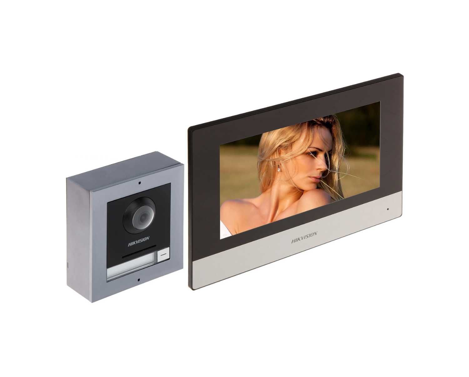 Zestaw wideodomofonowy, 2-żyłowy, IP, Fisheye DS-KIS702