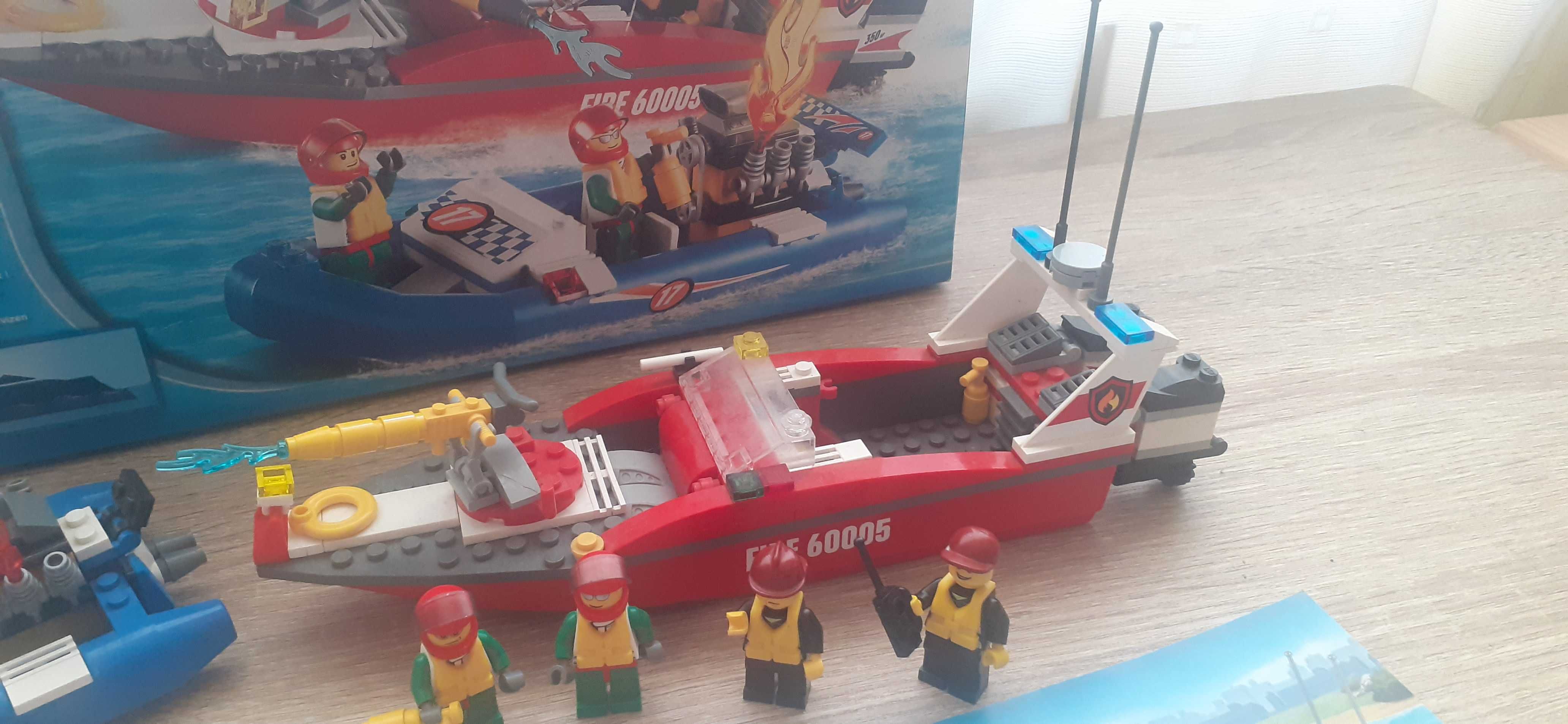 Lego 60005 Łódź strażacka oraz sportowy ponton