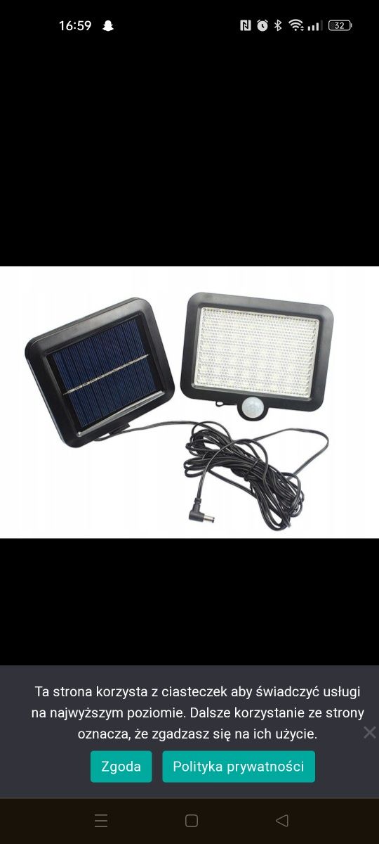 Lampa solarna led