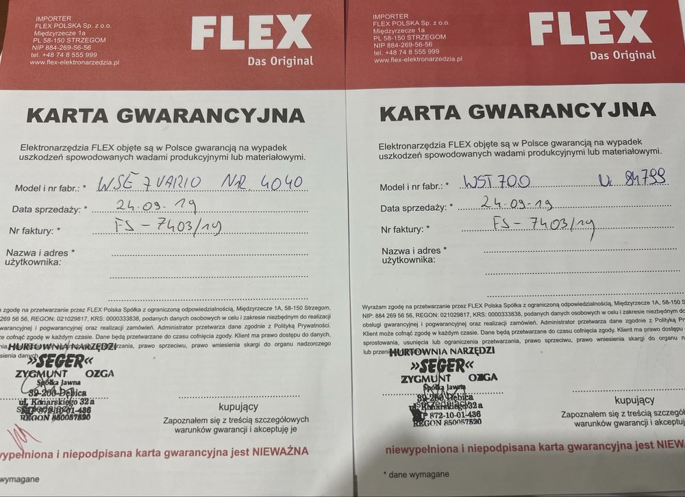Żyrafa FLEX WST 700 i szlifierka WSE 7 vario