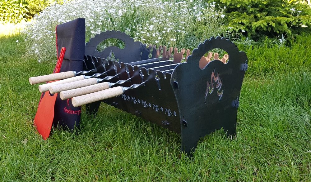 Лучший походный мангал "Абдула" + чехол, сталь 2мм, изящный дизайн