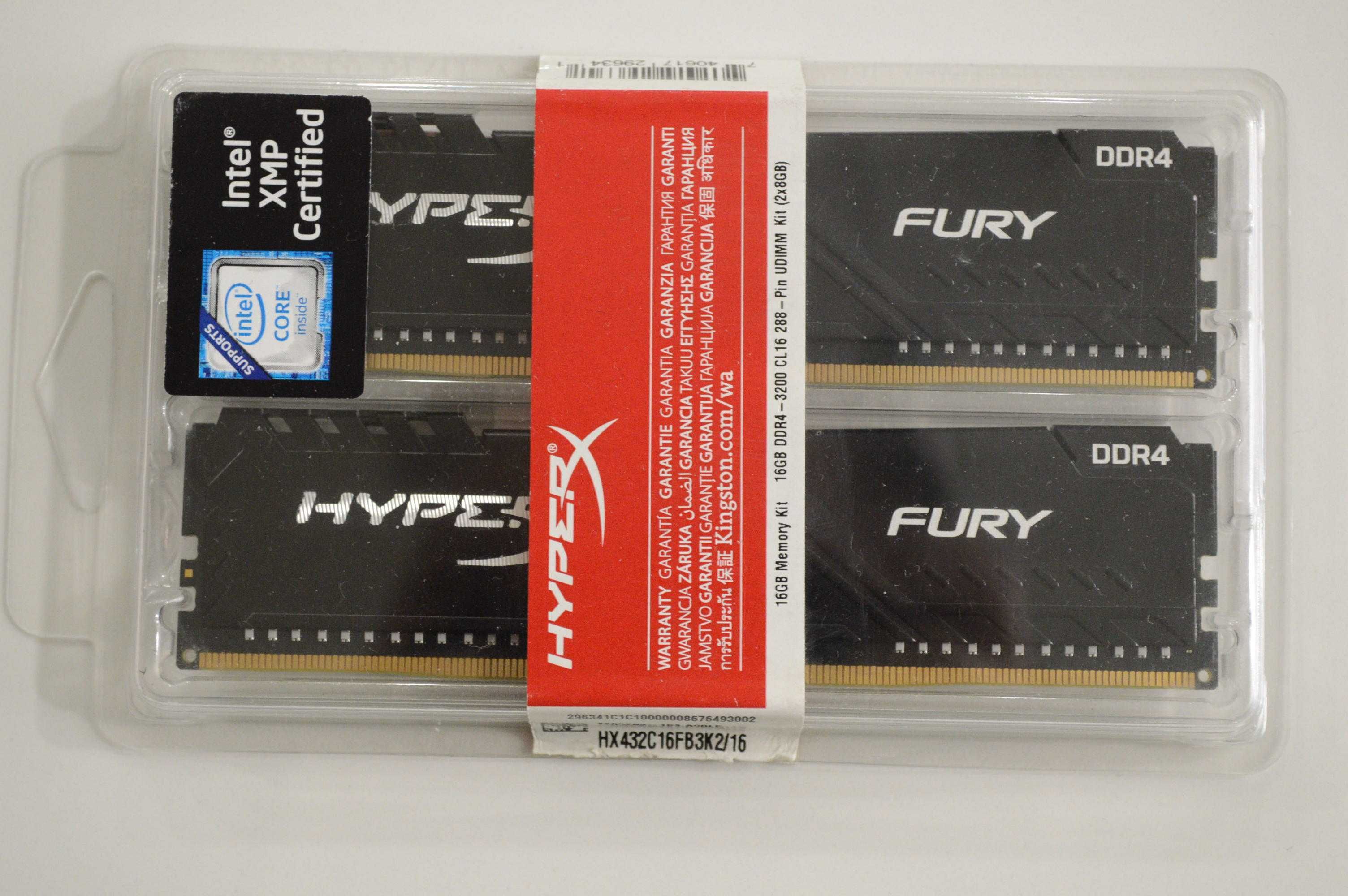 Kingston Fury DDR4 16GB(2X8) оперативная память
