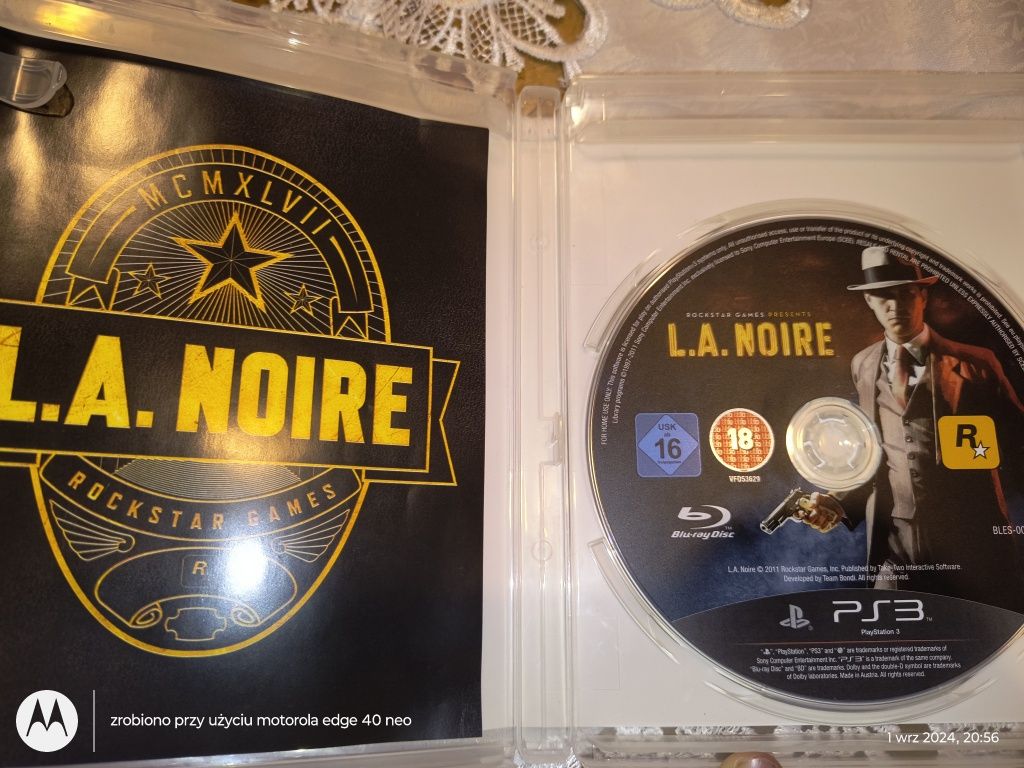 L.A NOIRE  ps3..