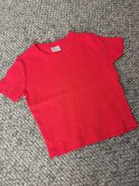 Czerwony krótki t-shirt Zara r. 140 nowy