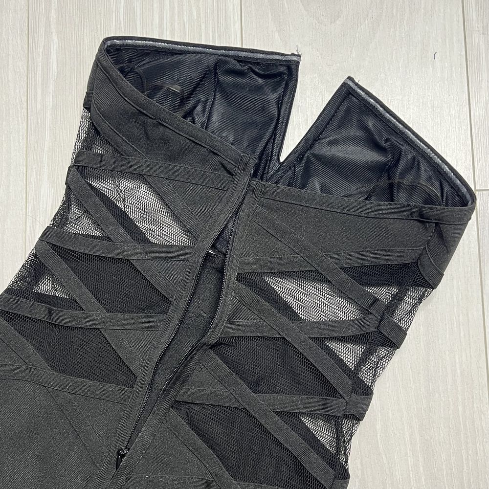 Плаття чорне з сіткою XS-S