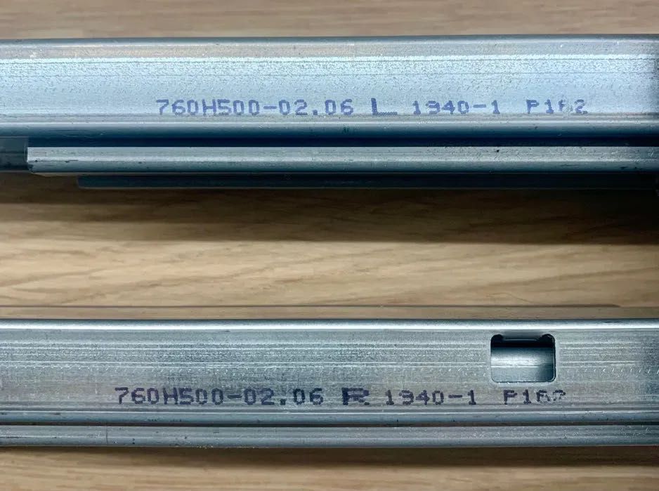 BLUM MOVENTO z Tip-On 500mm/40kg