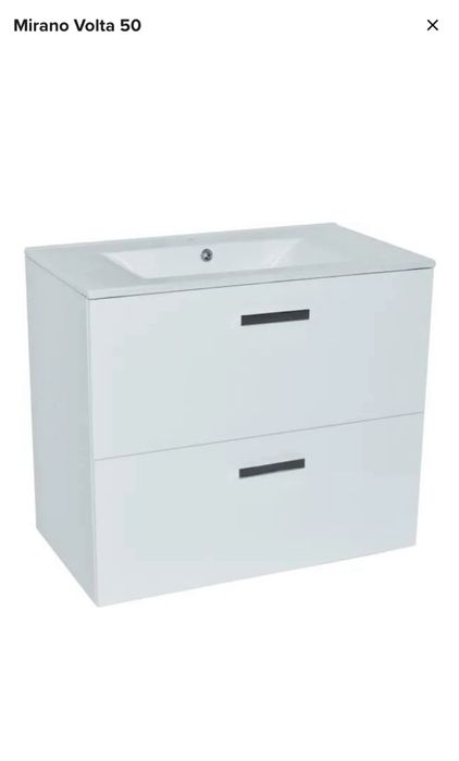 Szafka łazienkowa zlew ceramiczny Mirano 46 cm