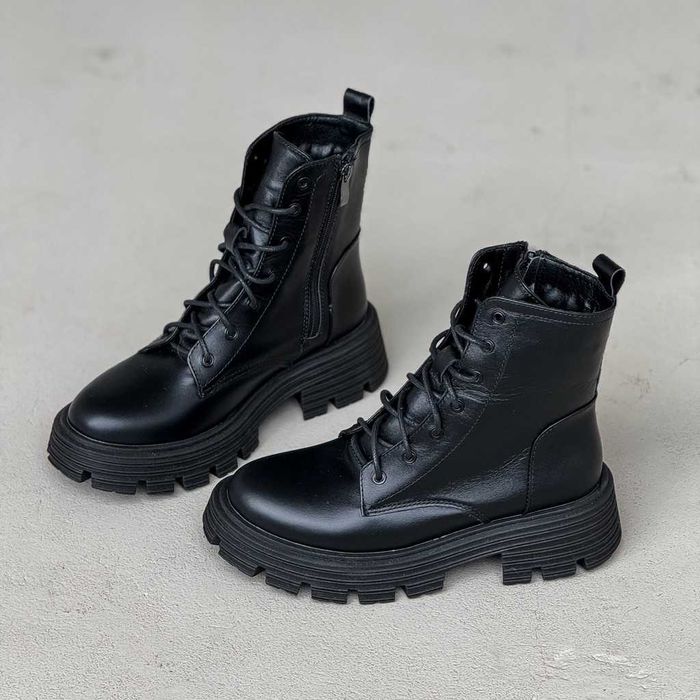 Зимові шкіряні черевики, зимние кожаные ботинки, берці берцы 36-41р