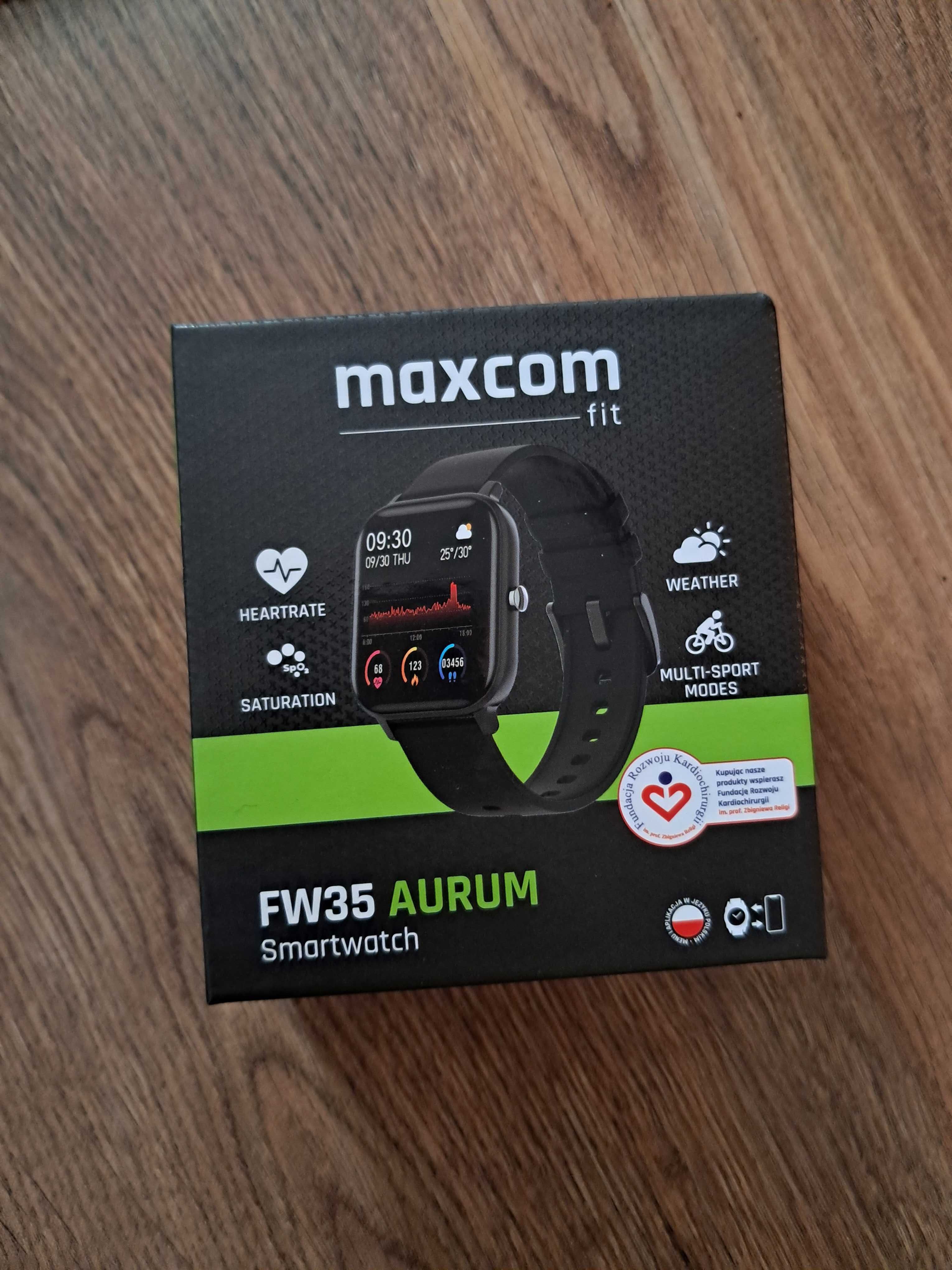 SmartWatch Maxcom Fit FW35 Aurum Czarny
