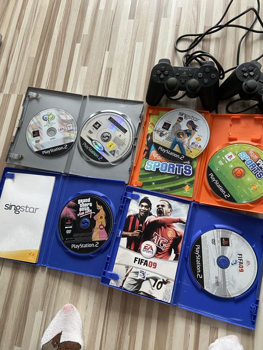 2 pady i 6 gier ps 2