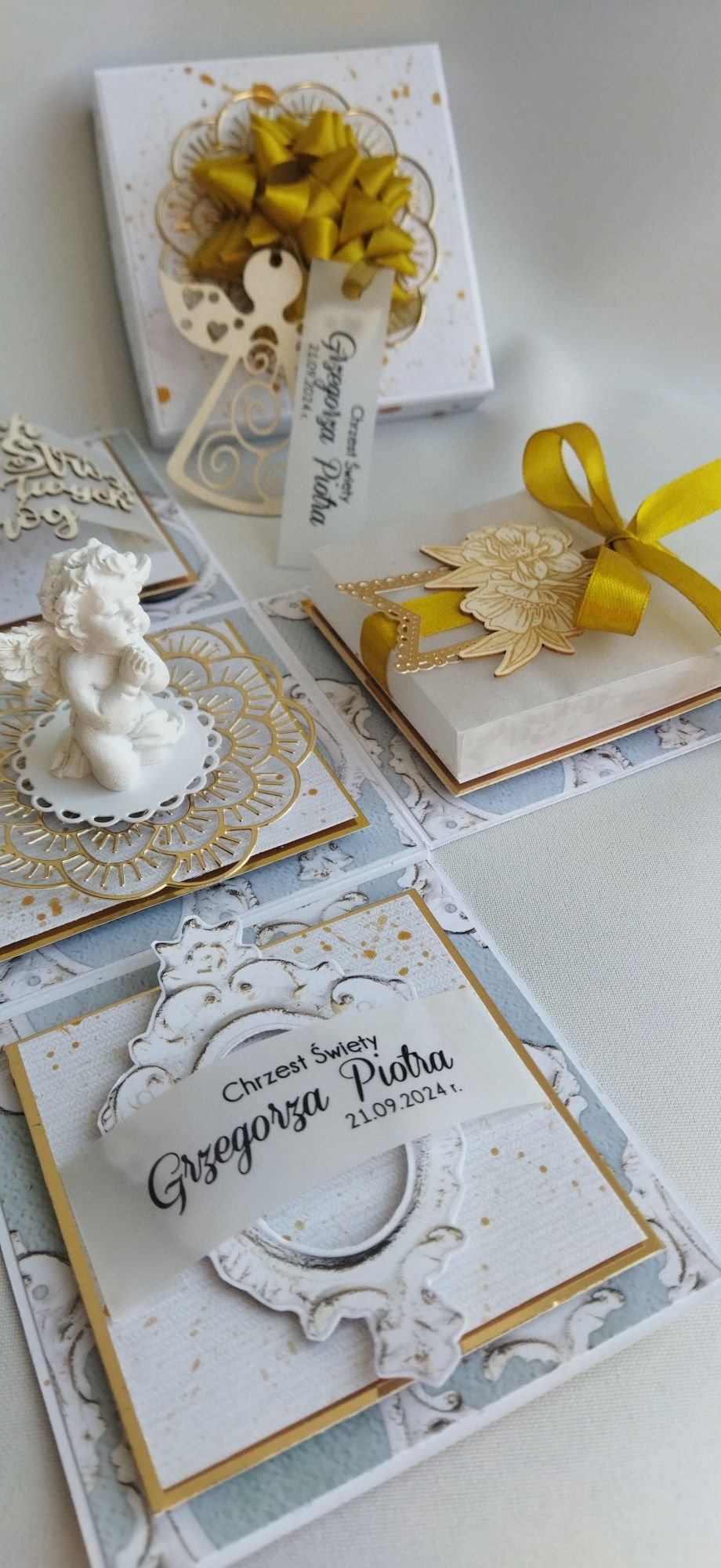 Exploding box premium. Chrzest Święty personalizowany