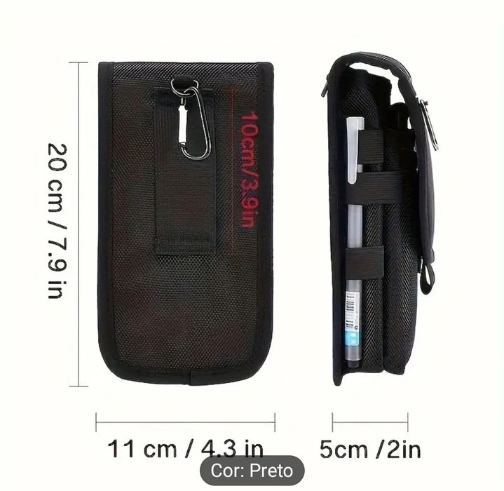 Mochila nova p/ transportar objetos pessoais.