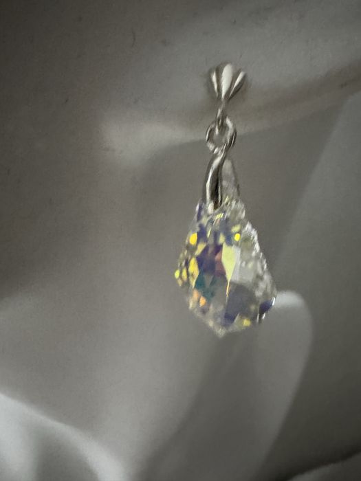 Swarovski kryształy kolczyki srebro