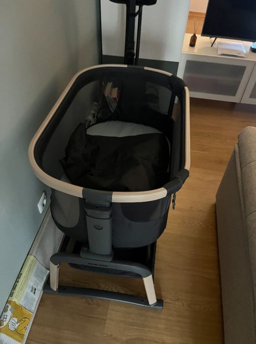 Berço maxi cosi lora Air cinzento