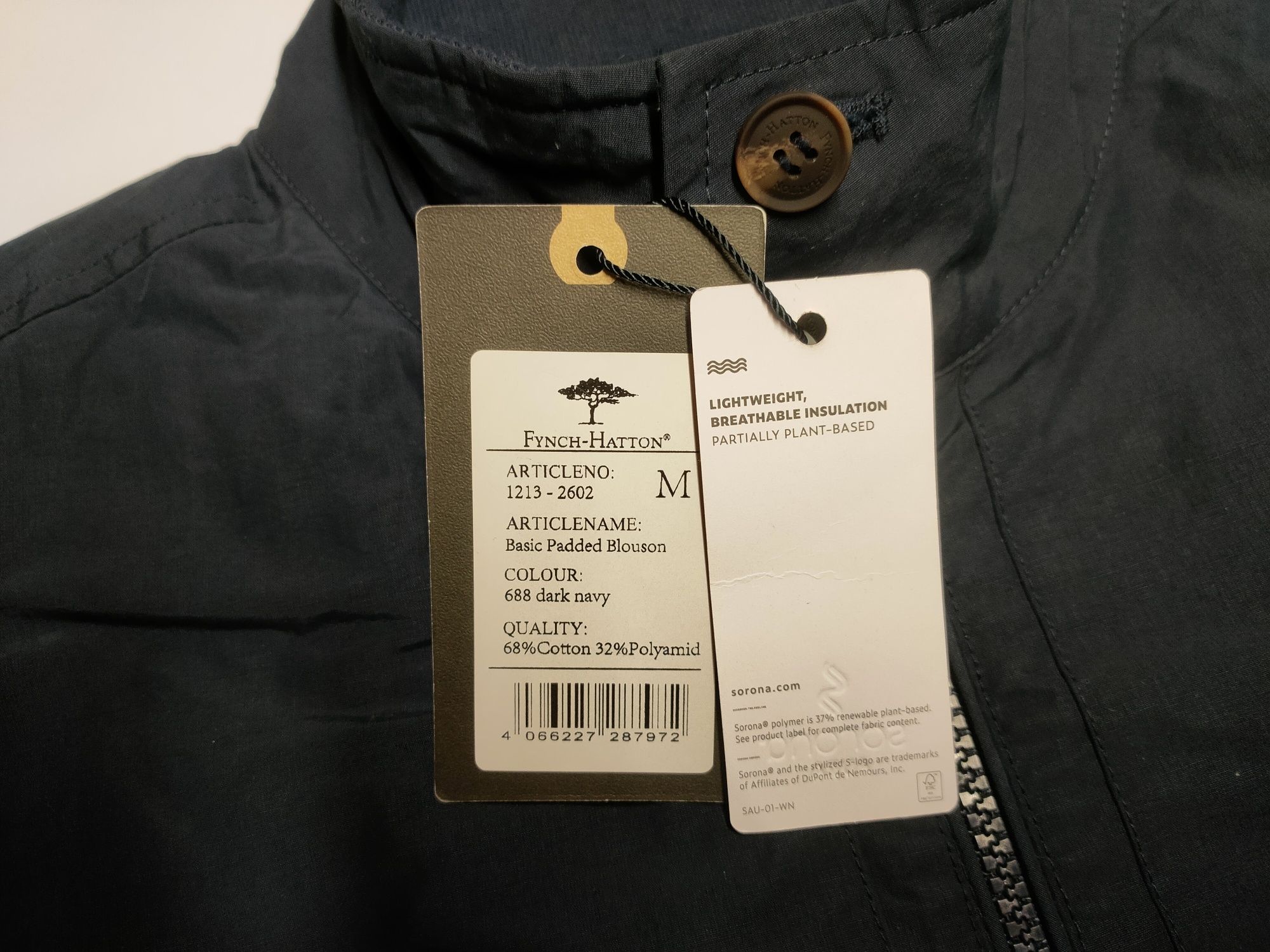 Kurtka Fynch Hatton Basic Padded Blouson bawełniana r. M