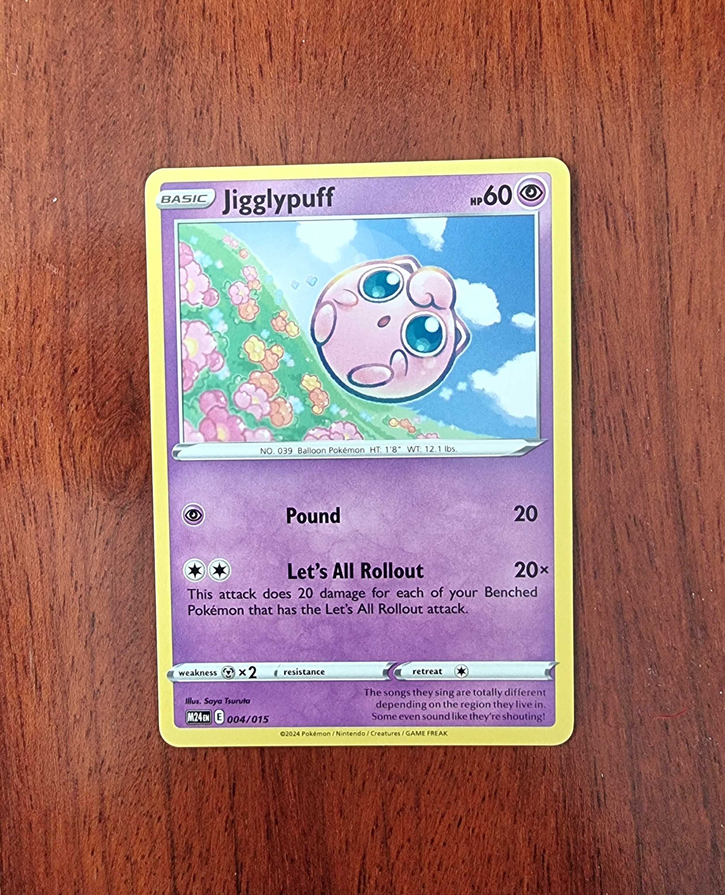 5Cartas Pokémon-Cyclizar, Hatenna, Jigglypuff, Kilowattrel, Sandaconda