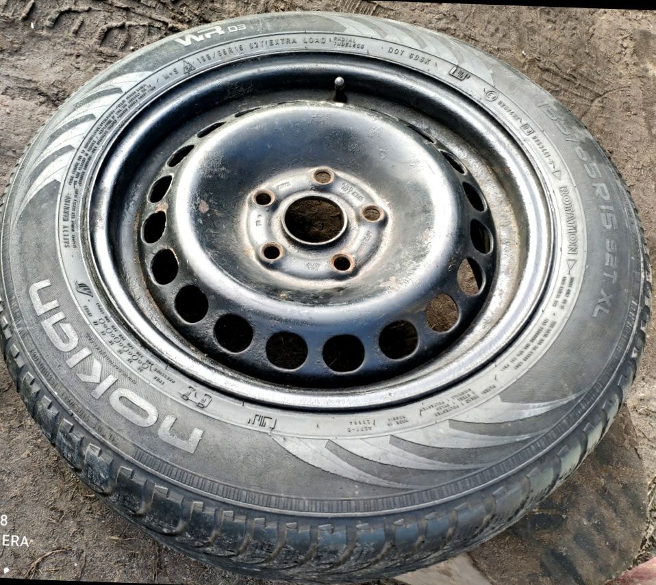 Запаска r15 5/112 , nokian 185/65