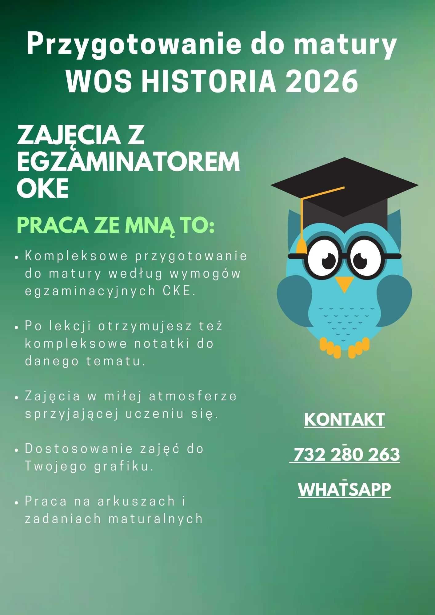 Korepetycje HISTORIA WOS online MATURA EGZAMINATOR OKE 2026 online