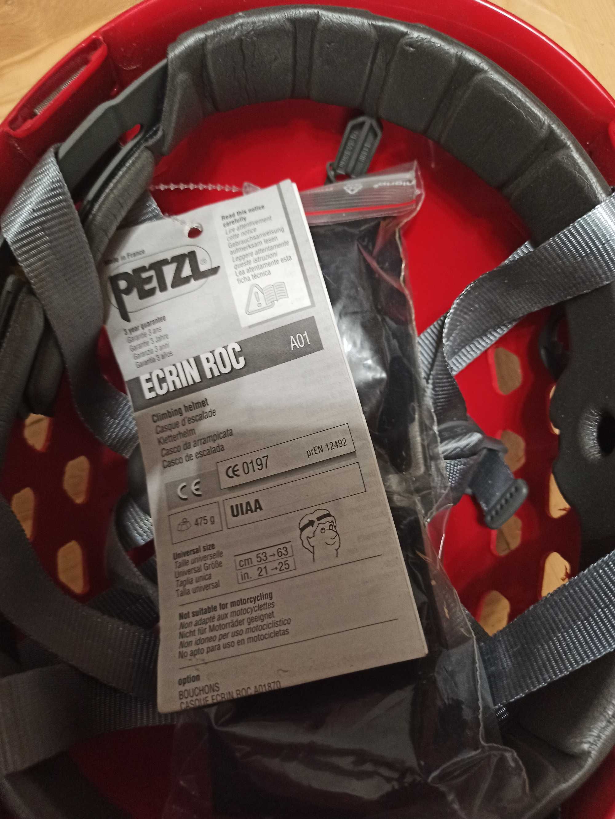 Каска для альпинизма Petzl Ecrin Rock, красная