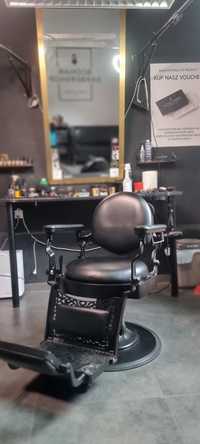 Fotel barberski fryzjerski z zagłówkiem