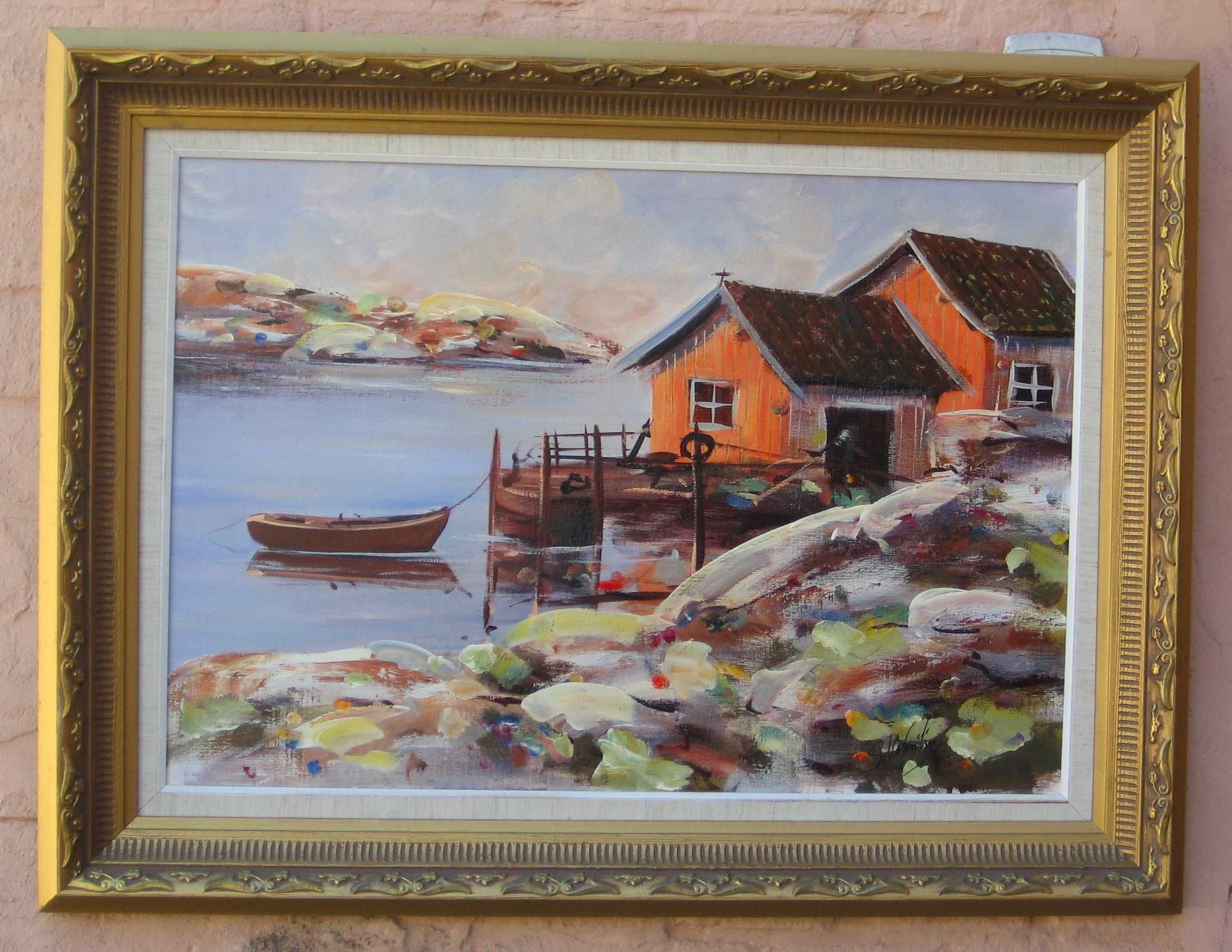 Obraz Olejny na Płótnie , Gunnar Valentin
Marynistyka , Szwecja