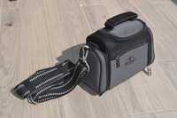 SAMSONITE torba etui pokrowiec na aparat kamerę czarne ładne 21x8x14cm