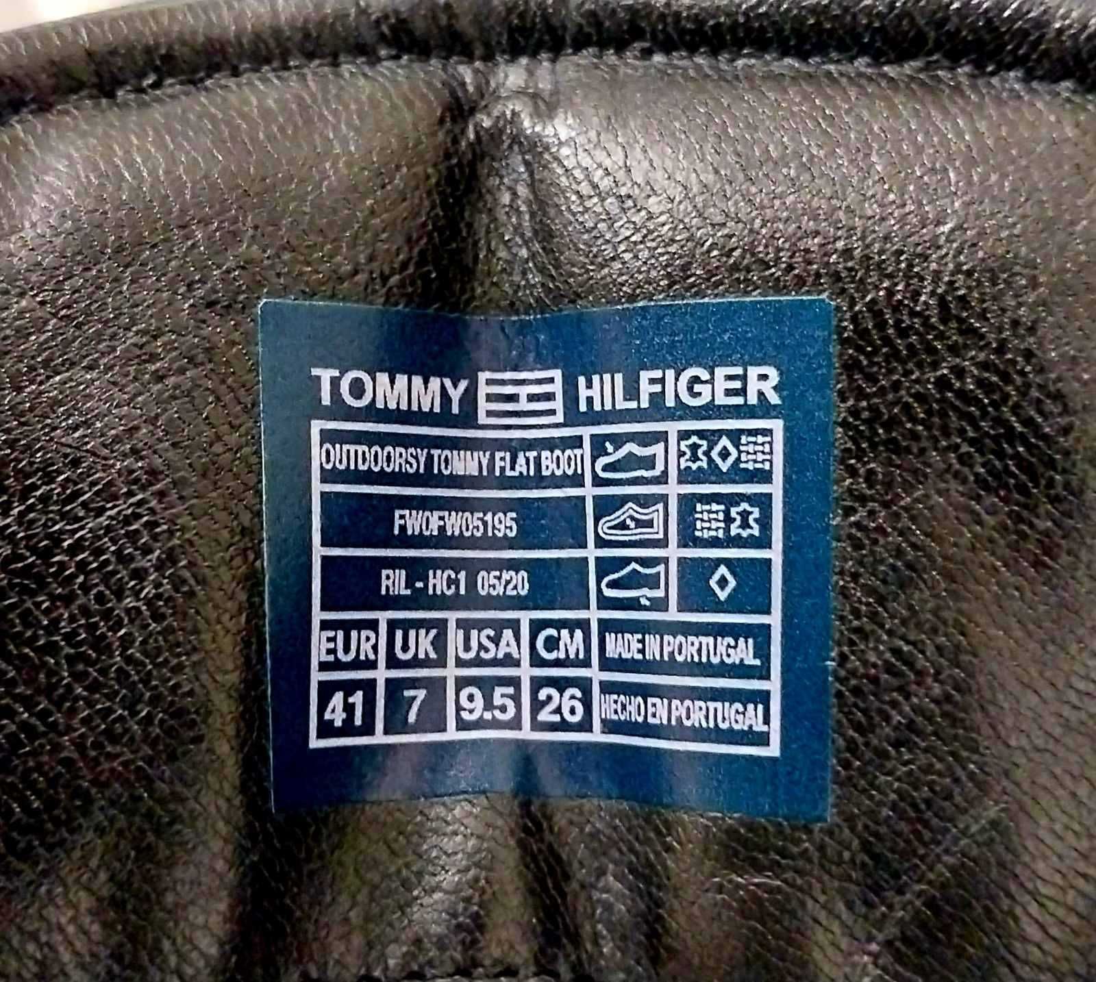 Жіночі чорні черевики OUTDOORSY TOMMY FLAT Tommy Hilfiger