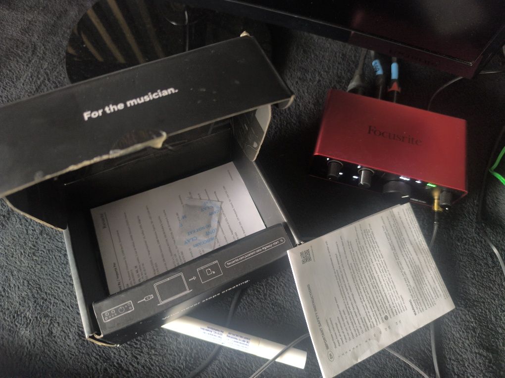 Interfejs audio USB firmy Scarlett Focusritle 4 generacji solo