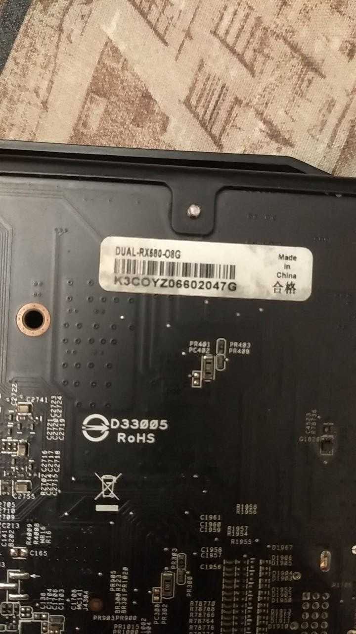 RX 580 8 GB Asus Dual