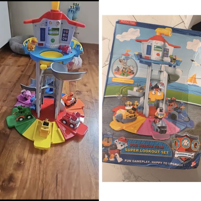 Nowa baza psi patrol pieski sky chase rider zabawka paw patrol