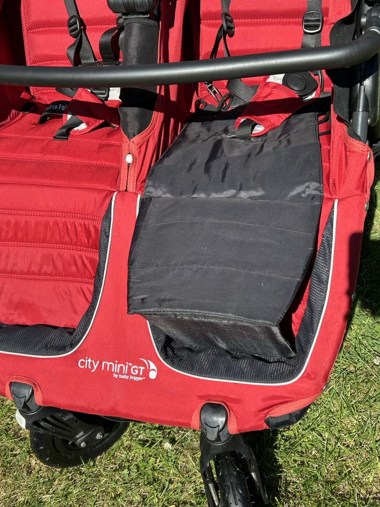 Wózek baby jogger city mini gt double z dodatkami