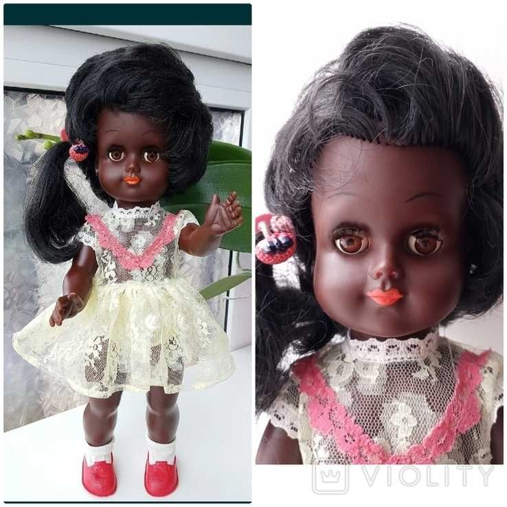 Етнічна лялька повністю резинова E.K. Edmund Knoch кукла 35см ГДР