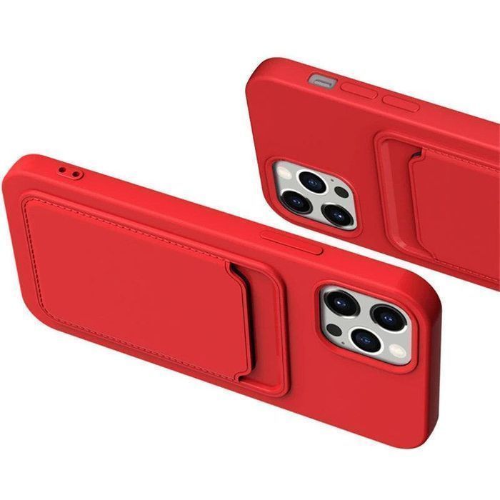 Etui Portfel Card Case do iPhone 11 Pro Max - Czerwone