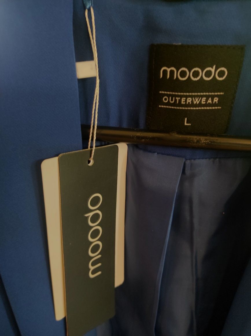 NOWA Marynarka na lato lazurowa Moodo L - Tanio!!