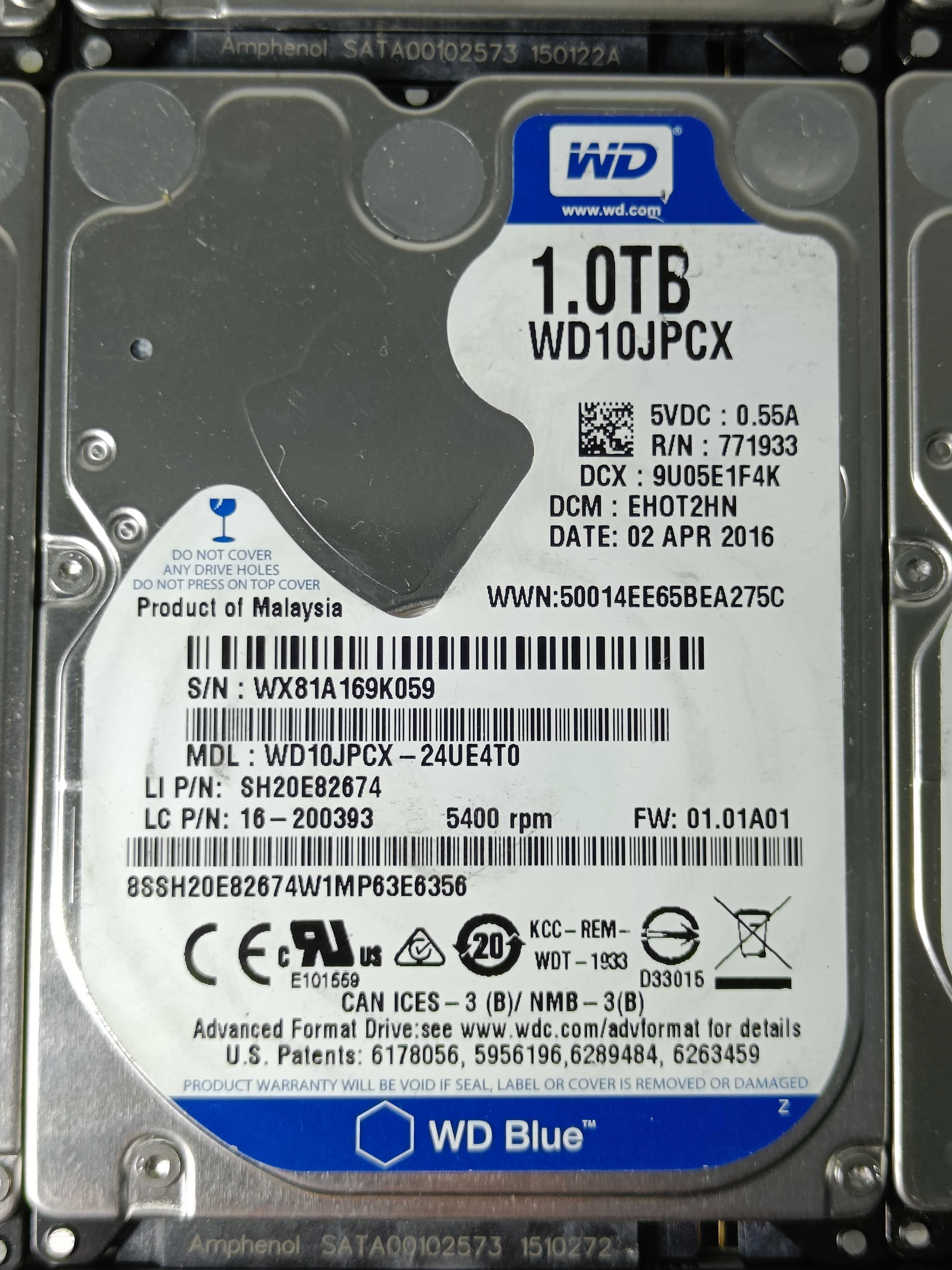 Hard Disk HDD диск 2.5 Western Digital BLUE 1TB до НОУТБУКА або PS