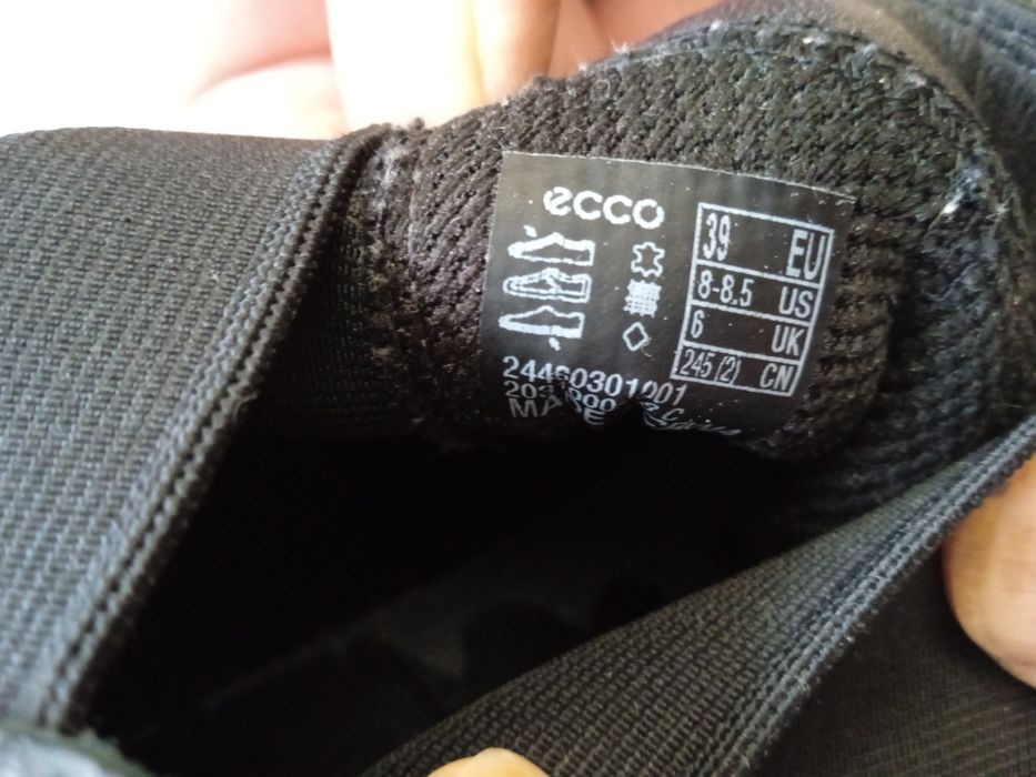 ECCO 39 botki skóra naturalna