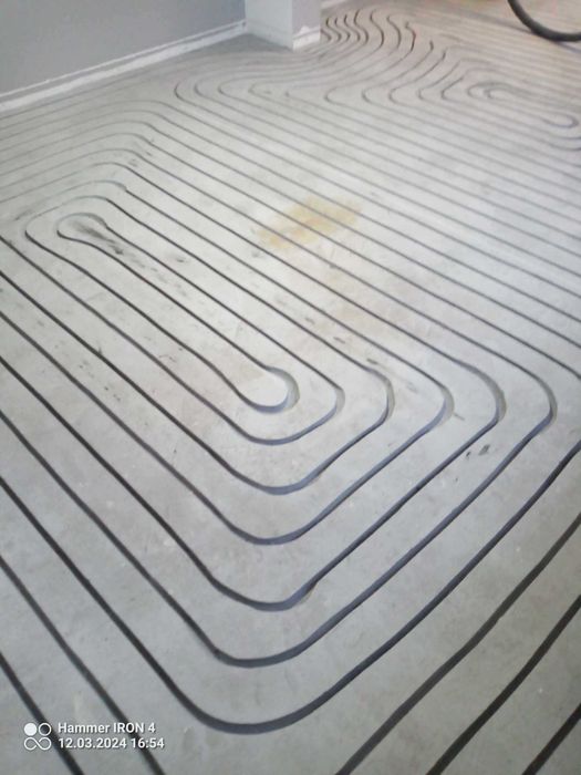 Frezowanie pod ogrzewanie podłogowe