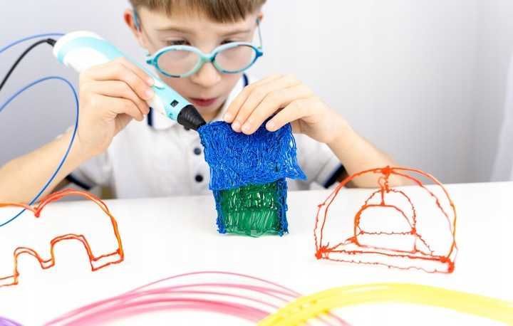 DŁUGOPIS 3D Dla Dzieci DRUKARKA 3 D PEN Zestaw Wkłady PLA 110 METRÓW