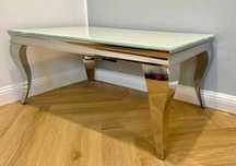 Stylowy Stolik kawowy glamour klasyczny w stanie idealnym 100x60