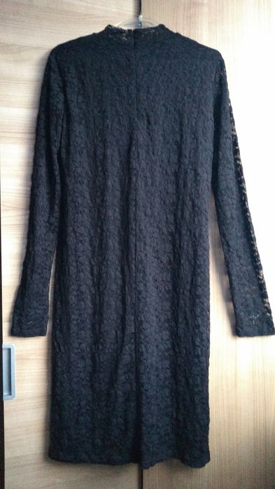 Elegancka sukienka czarna  koronkowa rozm  L