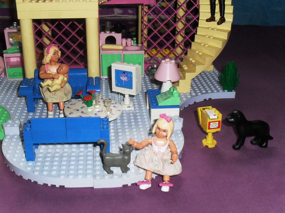 Lego belville fiends duży piętrowy domek dla lalek basen
