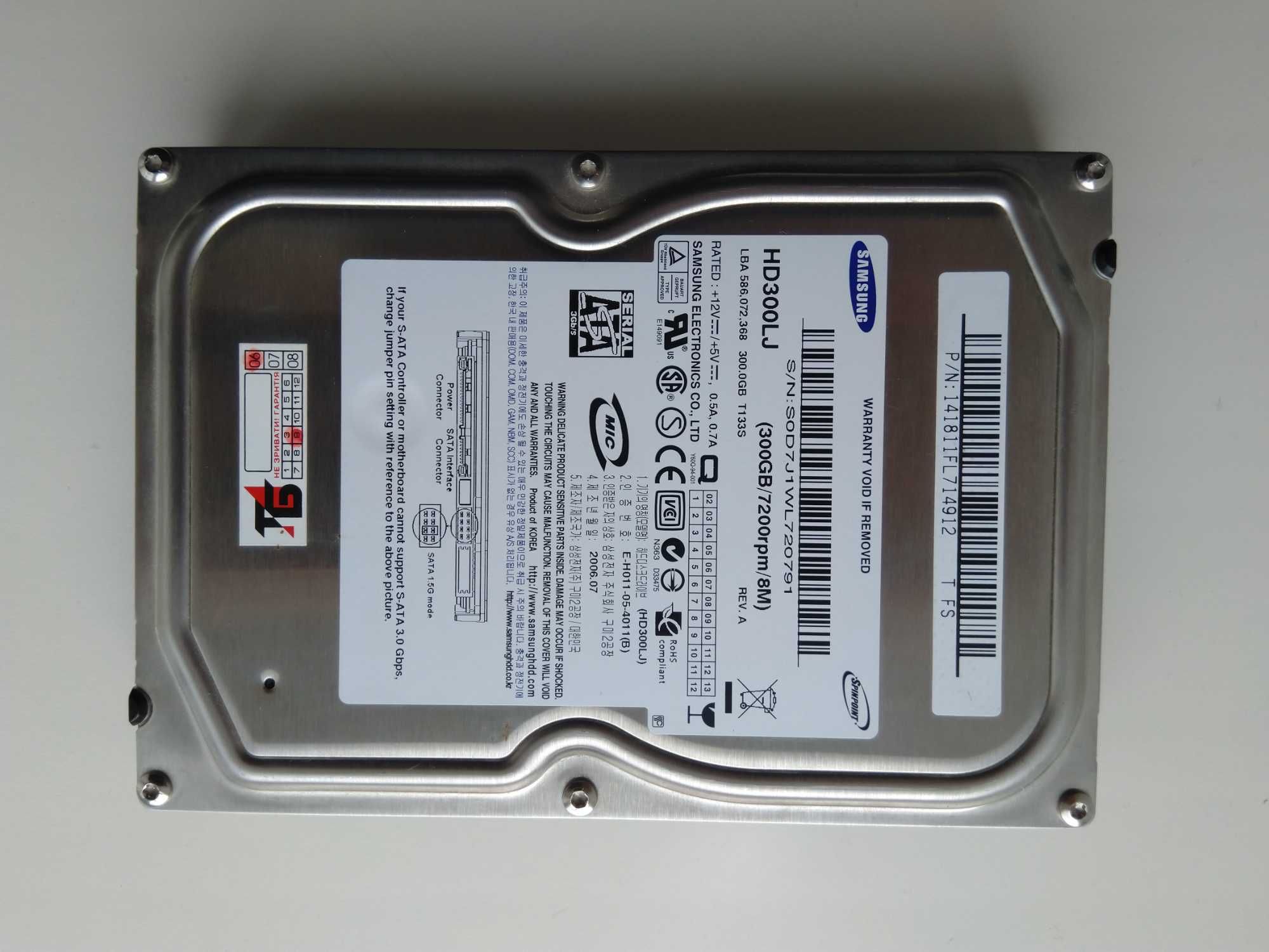 HDD Samsung 300 Гб 3,5" (внутрішній, SATA)