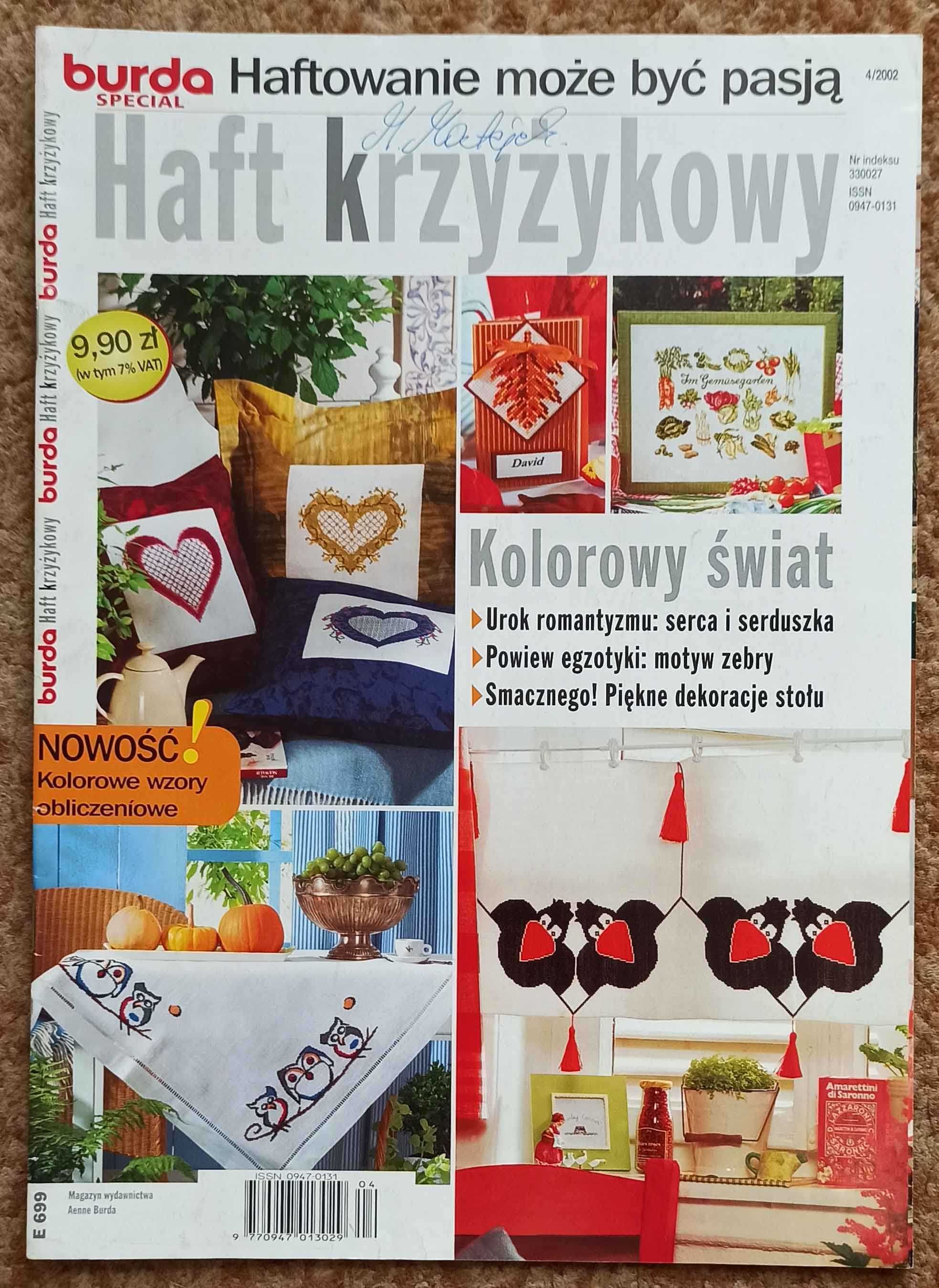 Burda Specjal Nr 2002/04 Haft krzyżykowy