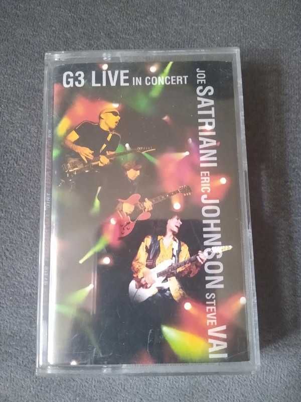 Kaseta G3 Live in context Joe Satriani Eric Johnson Steve Vai