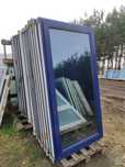 Okno pcv 94 x 180 używane niebieskie 100 x 180