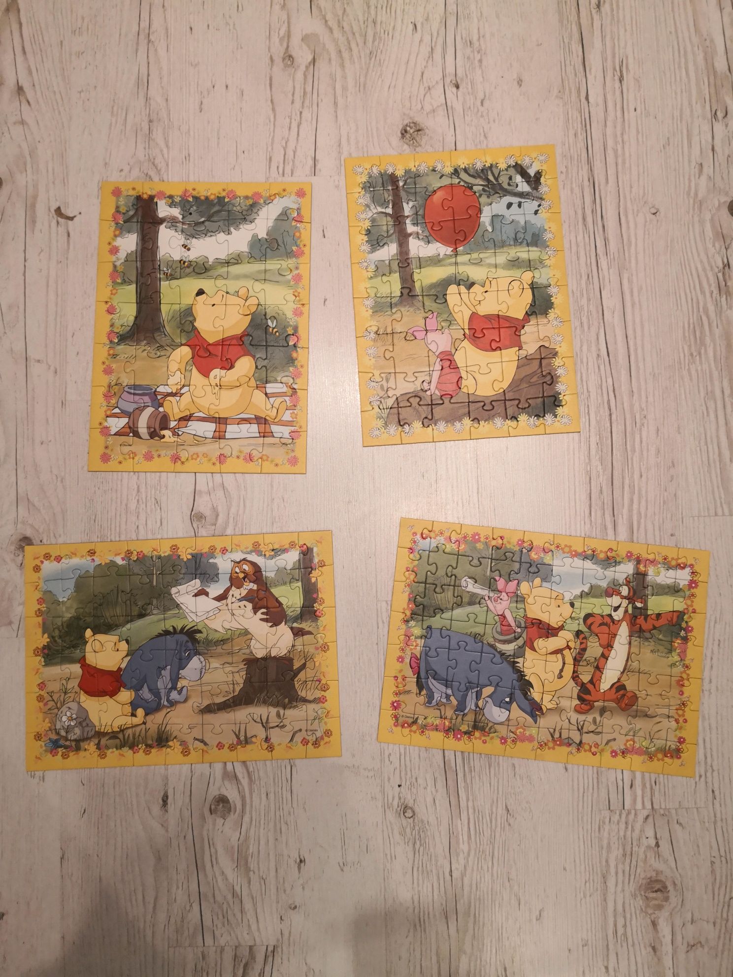 Puzzle Kubuś Puchatek 4 obrazki